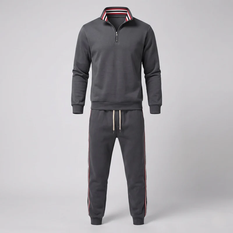 Sportliche Jogginghosen für Herren mit seitlichen kontrastierenden Streifen, elastischem Bund und Kordelzug Nord Taschen