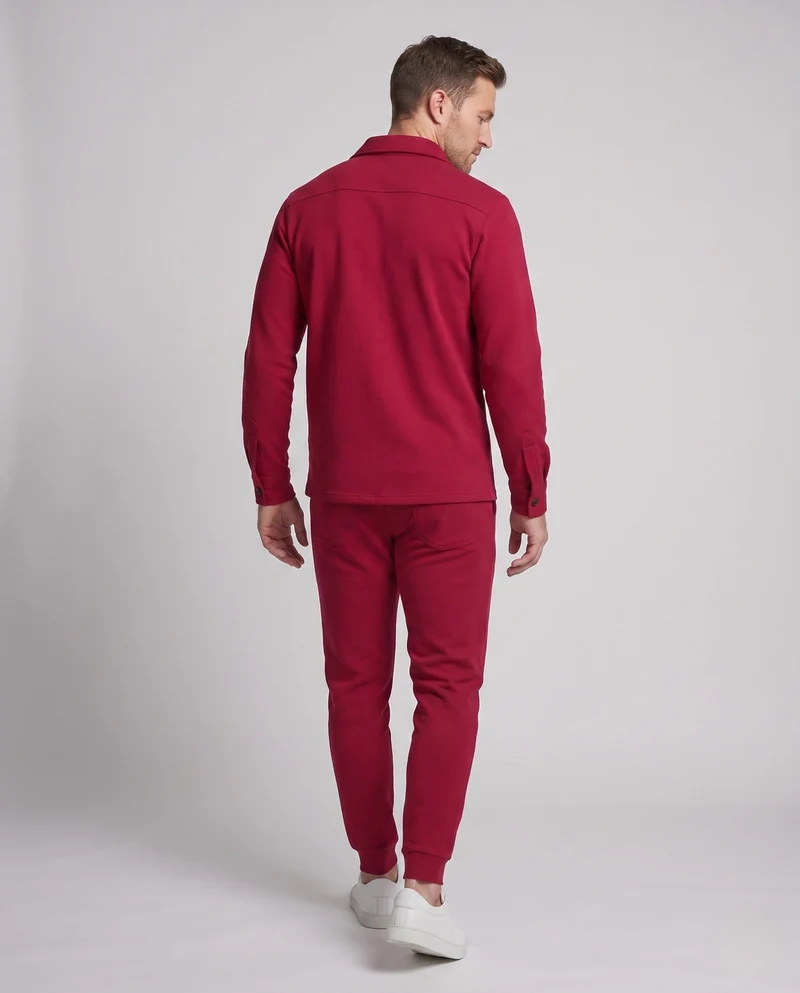 Herren Overshirt und Jogger Set aus weichem Jersey mit Utility-Taschen & schmal zulaufendem Bein Nord Taschen