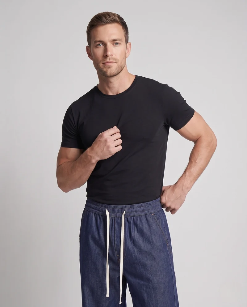 Herren Extra Weite Baggy Cargo Jogginghose Nord Taschen
