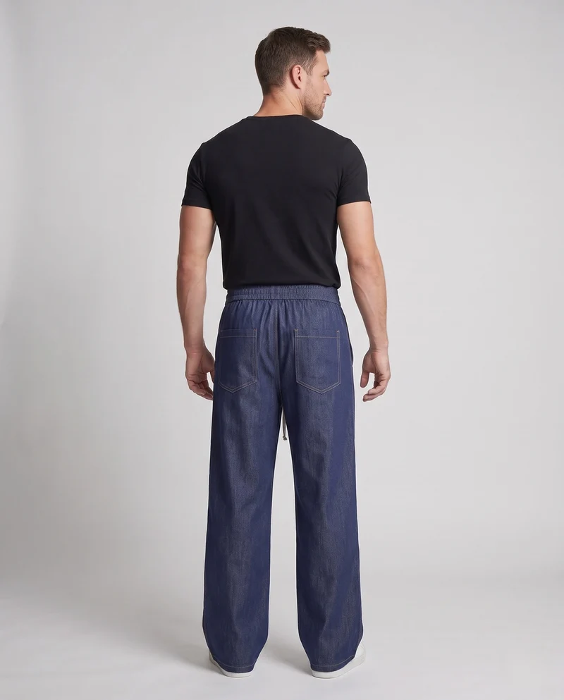 Herren Extra Weite Baggy Cargo Jogginghose Nord Taschen