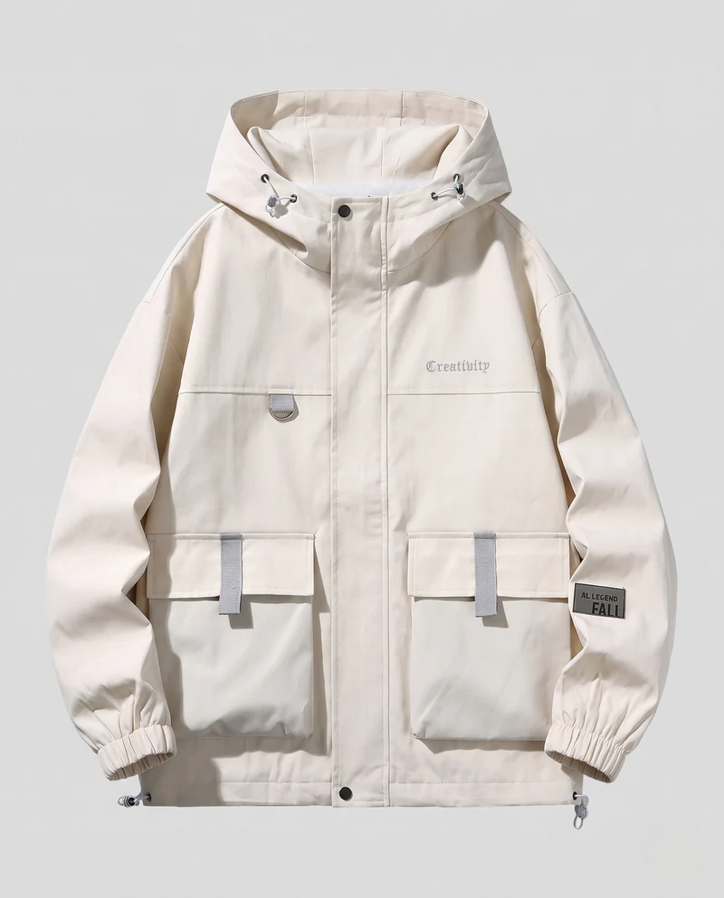 Männer Funktionale Kapuzen-Feldjacke Nord Taschen