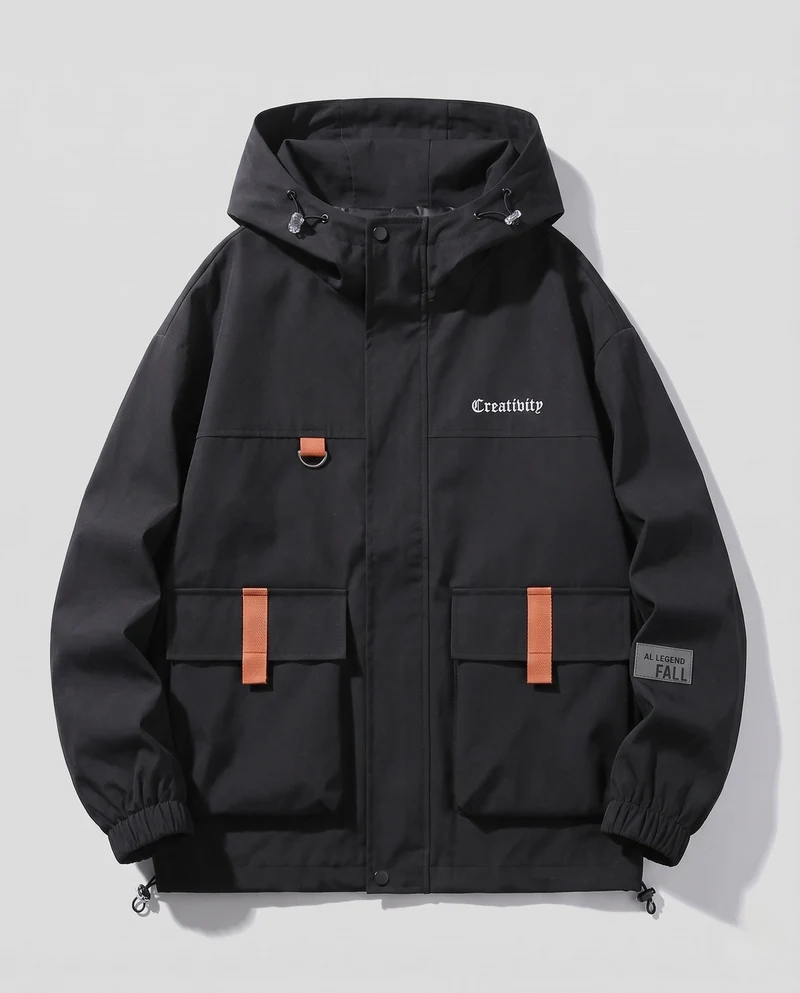 Männer Funktionale Kapuzen-Feldjacke Nord Taschen