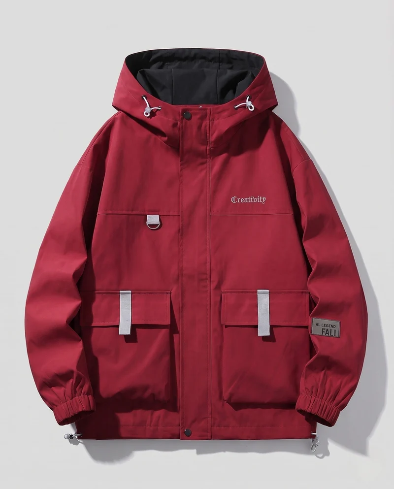 Männer Funktionale Kapuzen-Feldjacke Nord Taschen