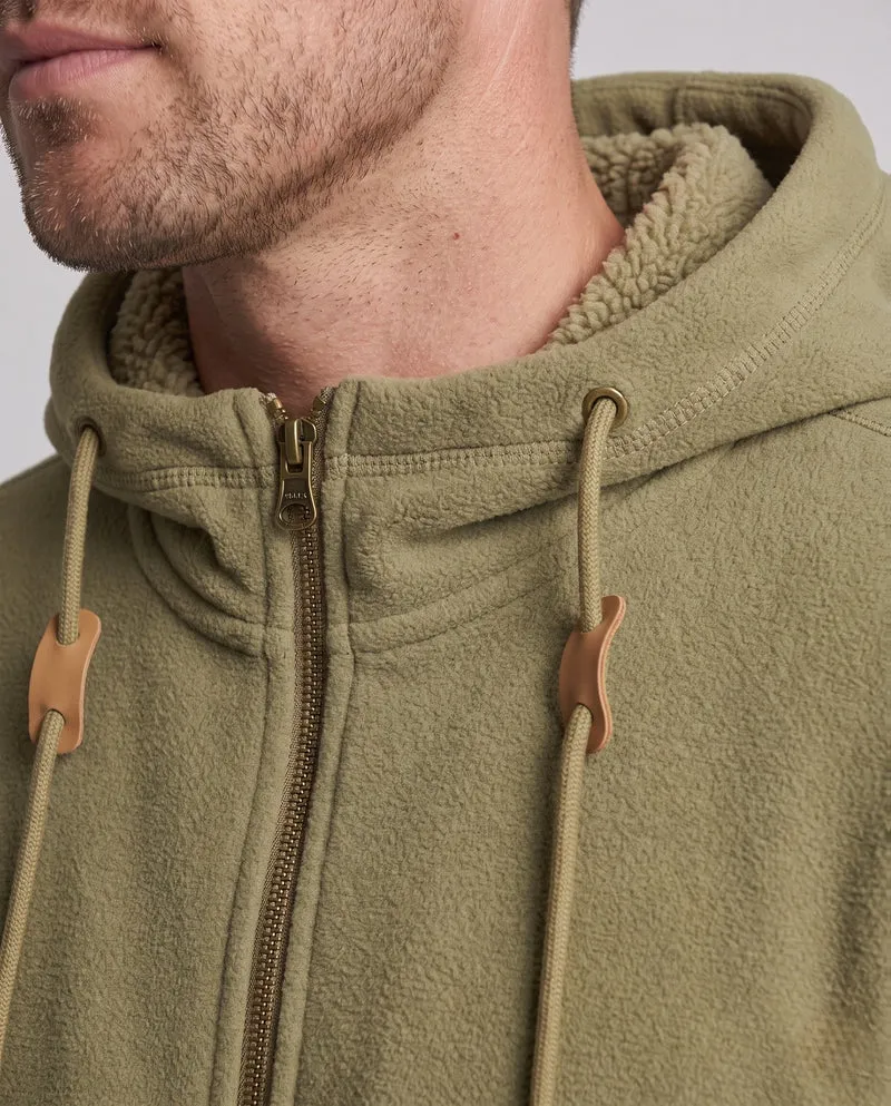Herren Fleece-Pullover mit Teddy-Futter und durchgehendem Reißverschluss Nord Taschen