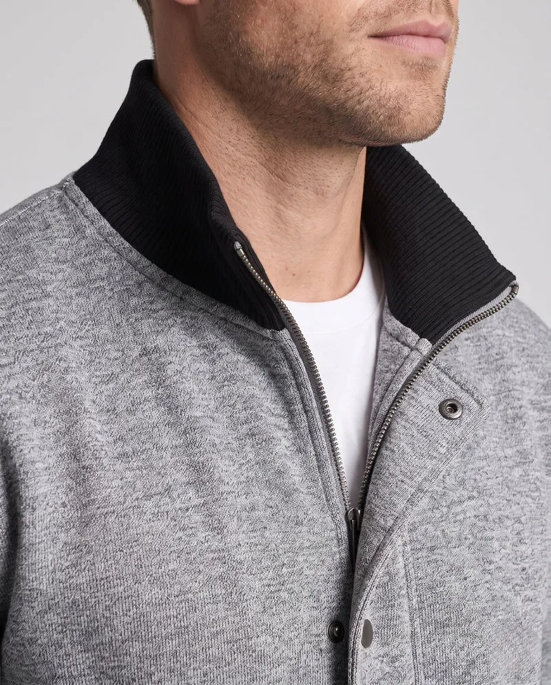 Herren Oversized Bomberjacke mit Reißverschluss & lockeren Kordelzug Jogginghosen Nord Taschen