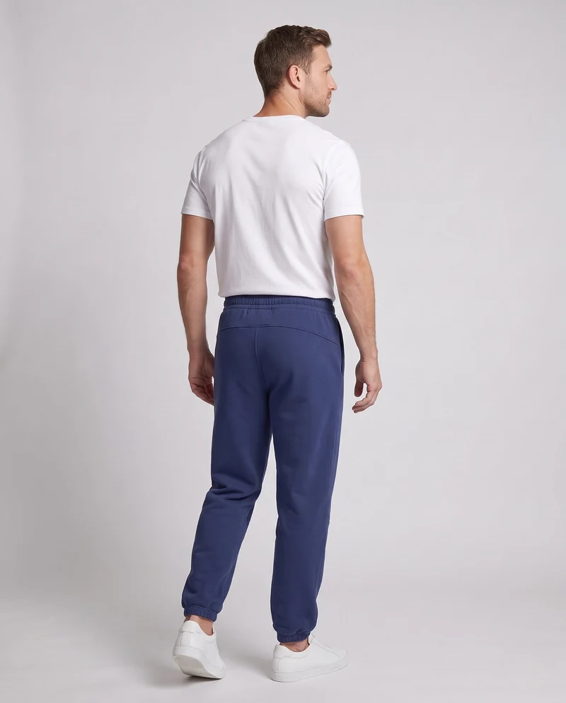 Männliche gepolsterte Fleece-Jogginghosen mit verstärkten Kniebereichen, elastischem Bund und Bündeln am Fuß Nord Taschen