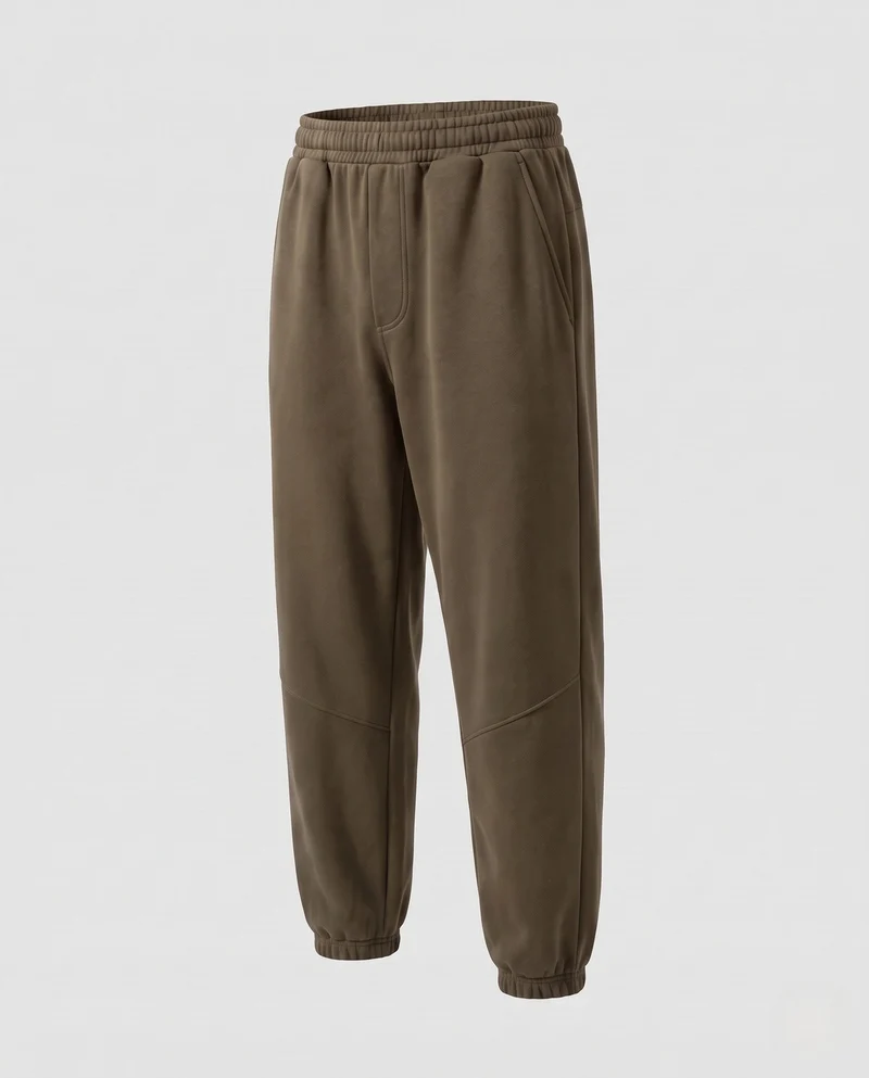 Männliche gepolsterte Fleece-Jogginghosen mit verstärkten Kniebereichen, elastischem Bund und Bündeln am Fuß Nord Taschen