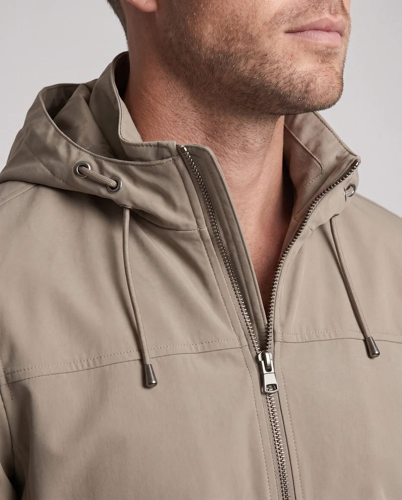 Herren Wasserabweisende Kapuzen Softshelljacke mit Verstellbaren Bündchen und Versteckten Reißverschlusstaschen Nord Taschen