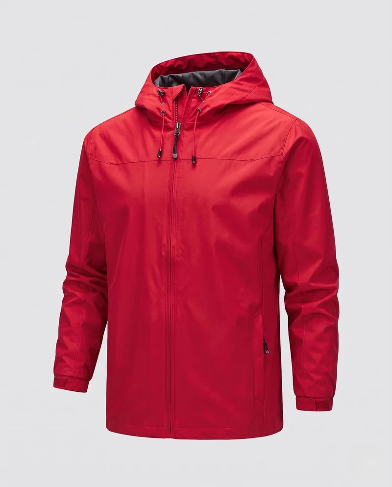 Herren Wasserabweisende Kapuzen Softshelljacke mit Verstellbaren Bündchen und Versteckten Reißverschlusstaschen Nord Taschen