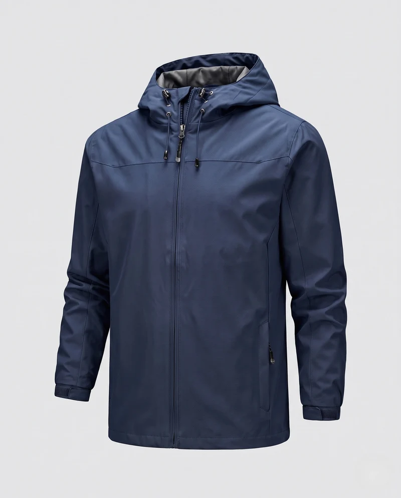 Herren Wasserabweisende Kapuzen Softshelljacke mit Verstellbaren Bündchen und Versteckten Reißverschlusstaschen Nord Taschen