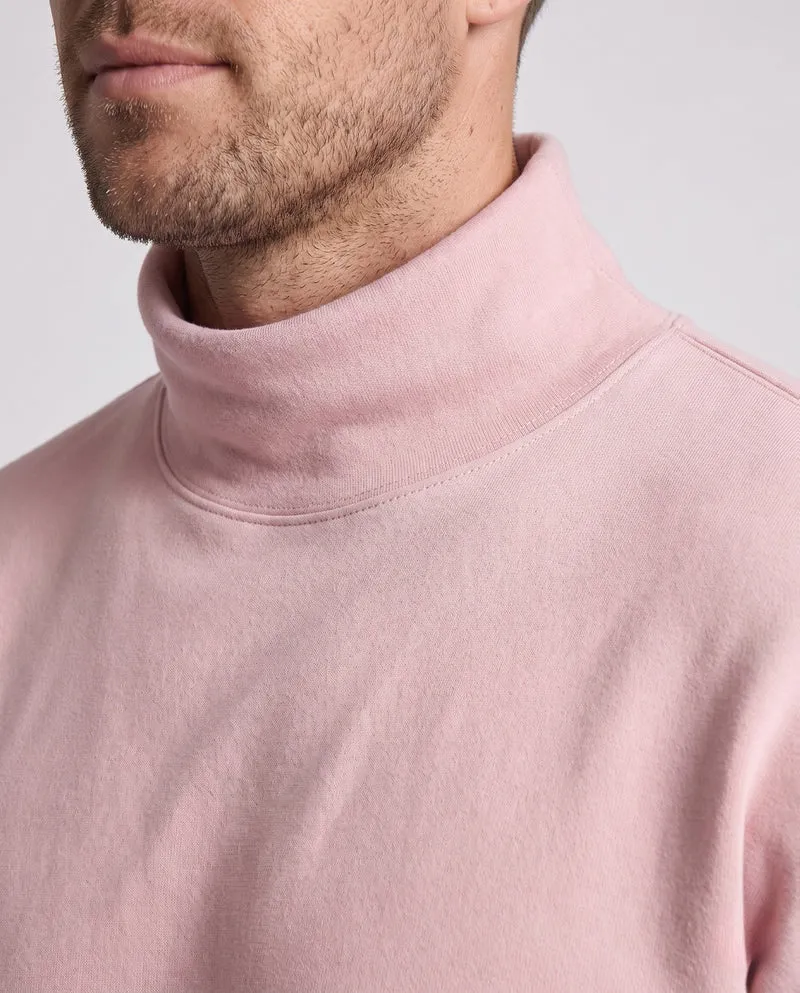 Herren Oversize Rollkragenpullover aus weichem Fleece mit überschnittenen Schultern Nord Taschen