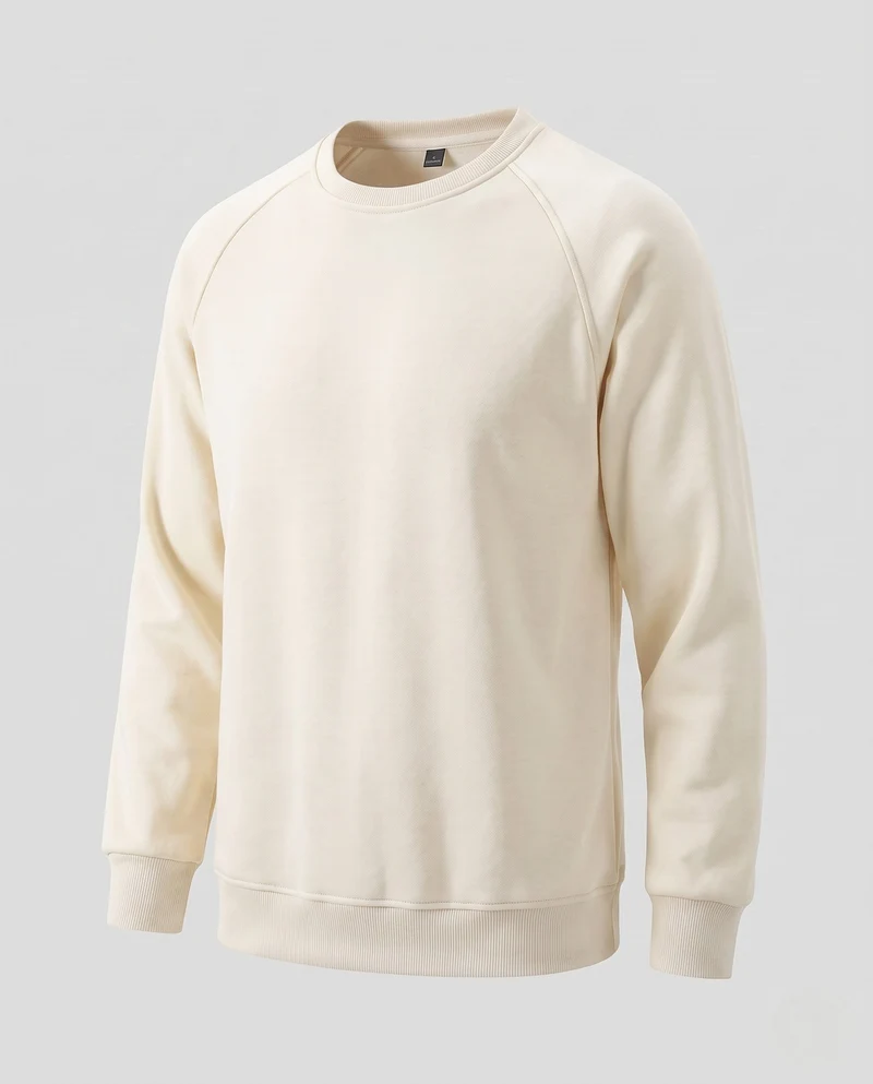 Herren Oversize Rundhals-Sweatshirt mit Thermofleece-Innenfutter Nord Taschen