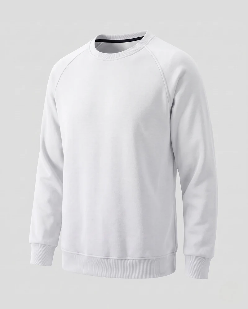 Herren Oversize Rundhals-Sweatshirt mit Thermofleece-Innenfutter Nord Taschen
