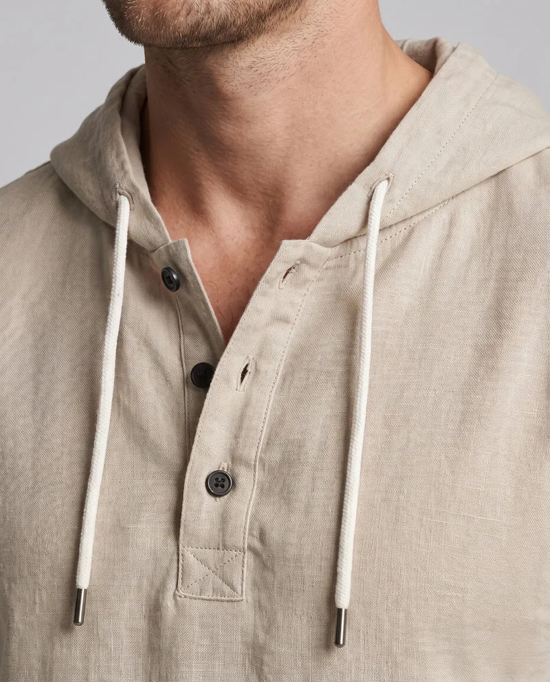 Herren Leichte Hoodie und Relax Pants Set aus Leinenmischung Nord Taschen