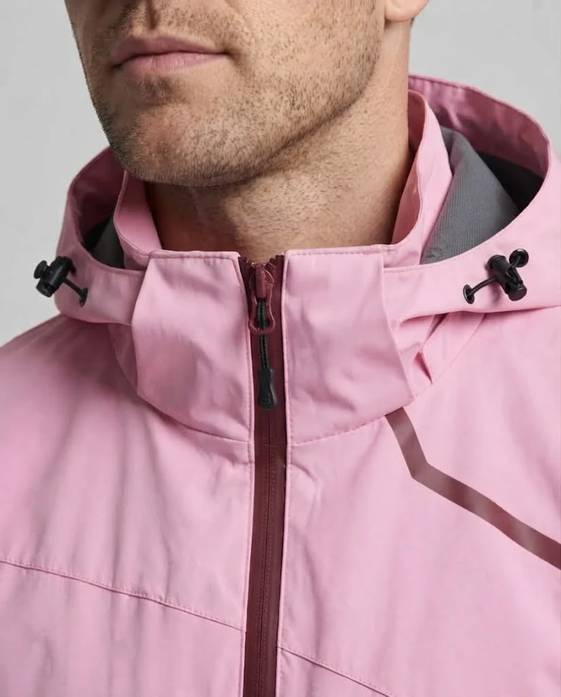 Herren Leichte Wasserdichte Outdoor-Jacke mit Kapuze und Winddichter Membran Nord Taschen