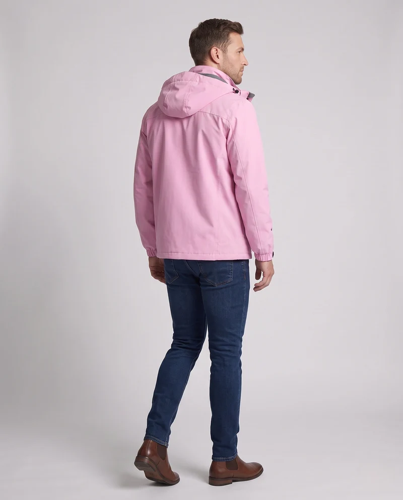 Herren Leichte Wasserdichte Outdoor-Jacke mit Kapuze und Winddichter Membran Nord Taschen