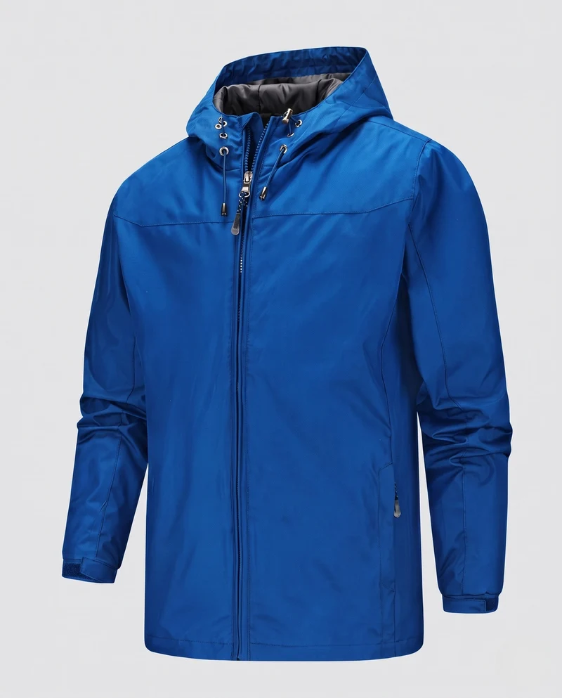 Leichte, wasserabweisende Kapuzen-Softshell-Jacke für Herren mit verstellbaren Bündchen und Reißverschlusstaschen Nord Taschen