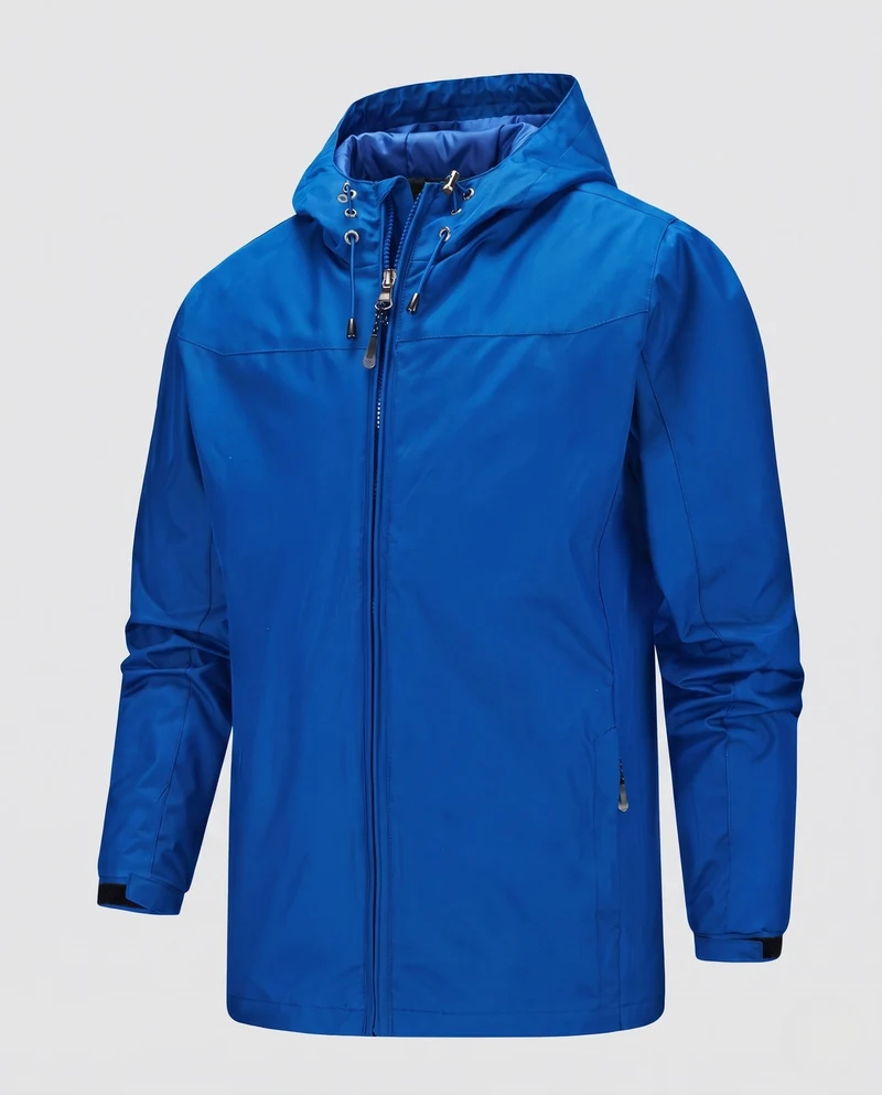 Leichte, wasserabweisende Kapuzen-Softshell-Jacke für Herren mit verstellbaren Bündchen und Reißverschlusstaschen Nord Taschen