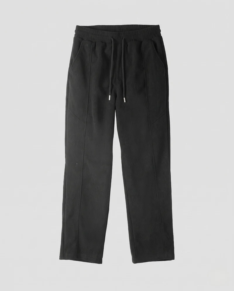 Herren gerade geschnittene Freizeitpant mit elastischem Bund, Kordelzug & 3D-Cut Nord Taschen