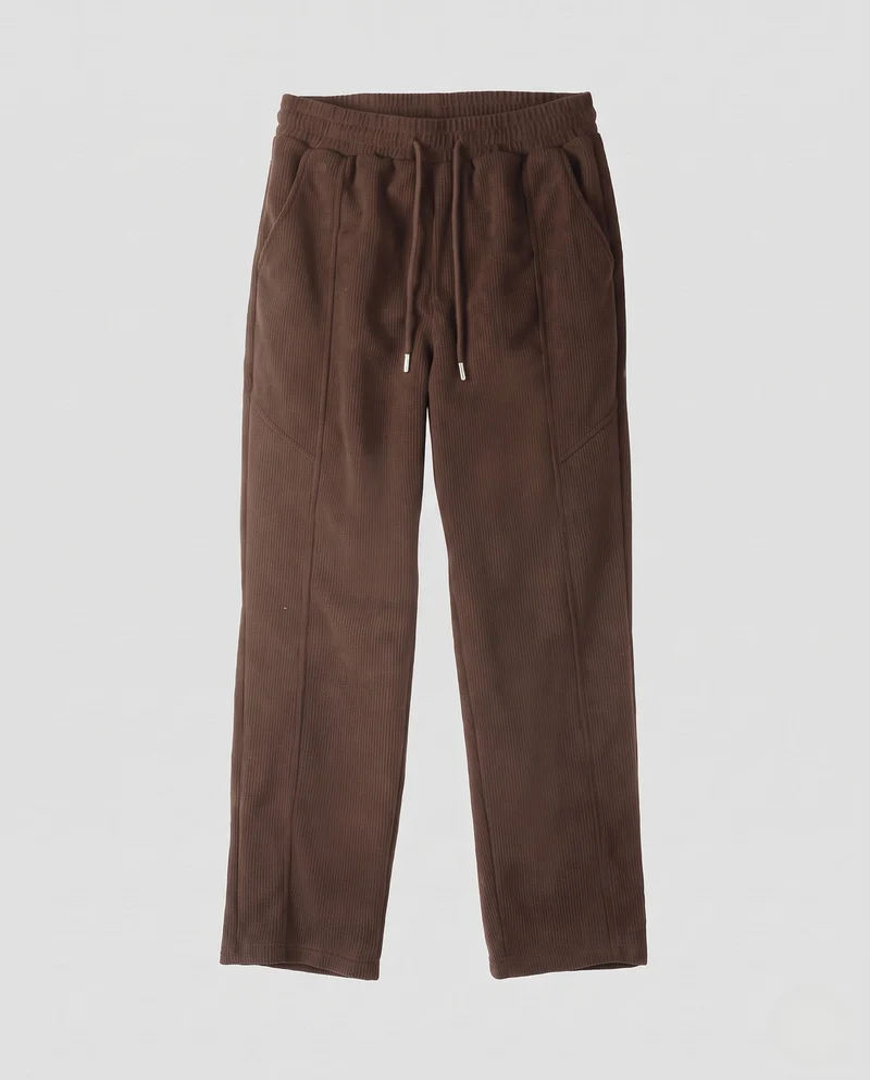 Herren gerade geschnittene Freizeitpant mit elastischem Bund, Kordelzug & 3D-Cut Nord Taschen