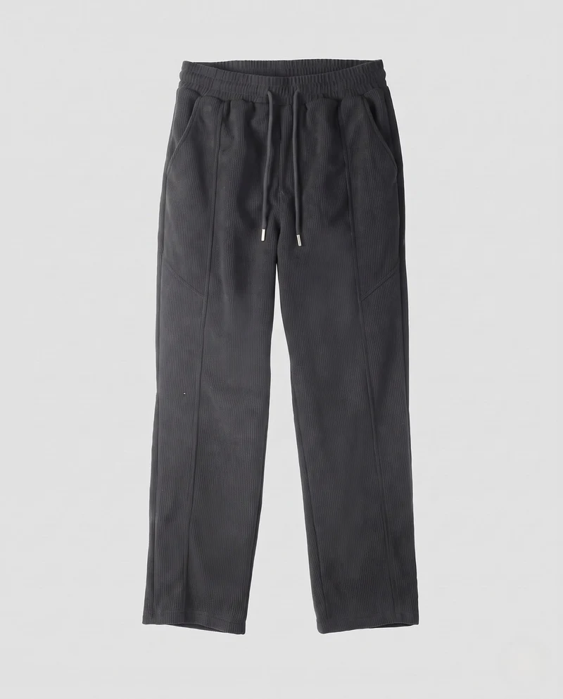 Herren gerade geschnittene Freizeitpant mit elastischem Bund, Kordelzug & 3D-Cut Nord Taschen