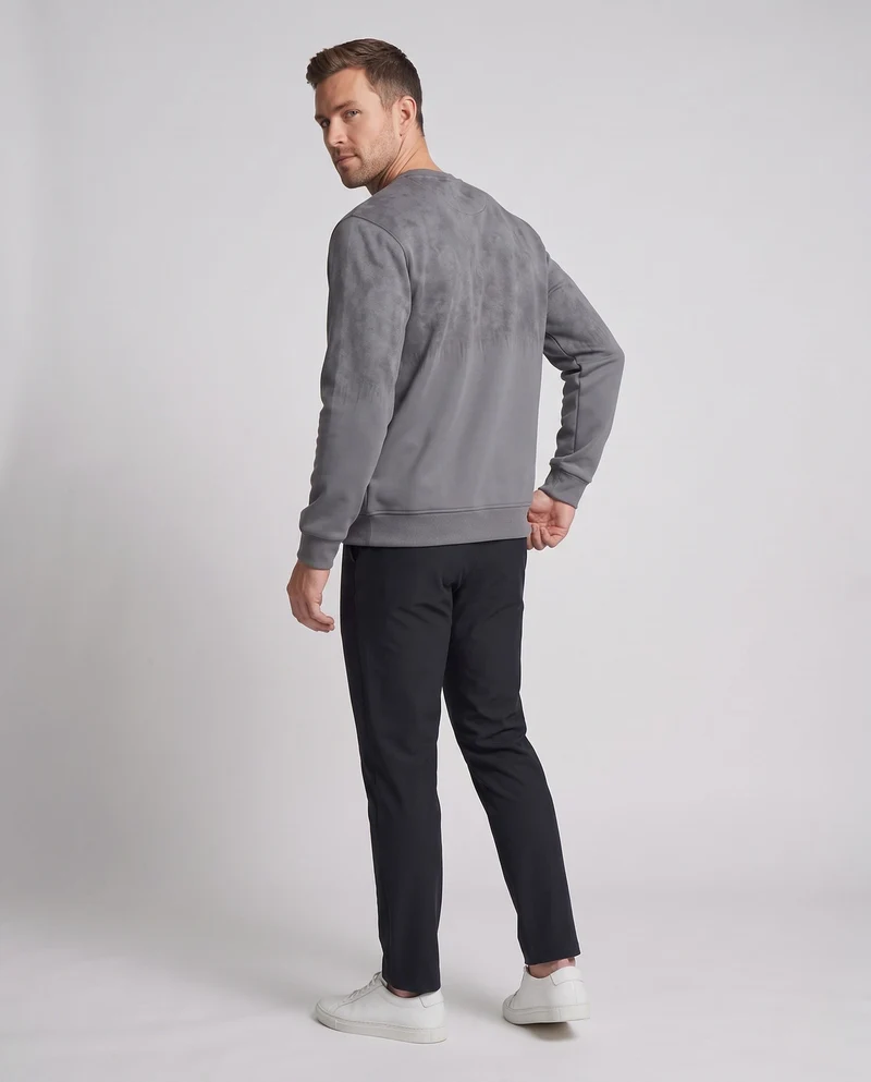 Herren Oversize Sweatshirt mit Thermofleece-Innenfutter und Rundhalsausschnitt Nord Taschen
