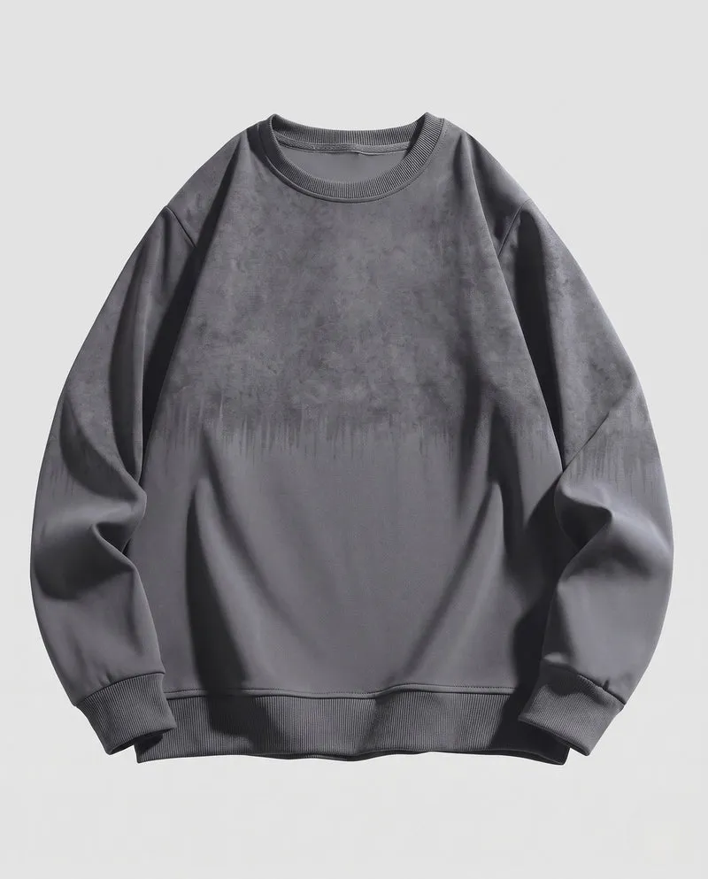 Herren Oversize Sweatshirt mit Thermofleece-Innenfutter und Rundhalsausschnitt Nord Taschen