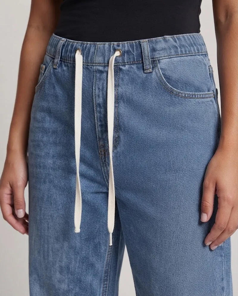 Damen Bequeme Cargo Jeans Nord Taschen