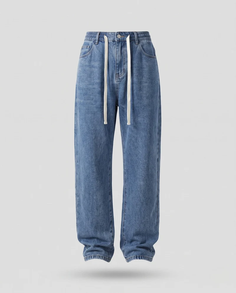Damen Bequeme Cargo Jeans Nord Taschen