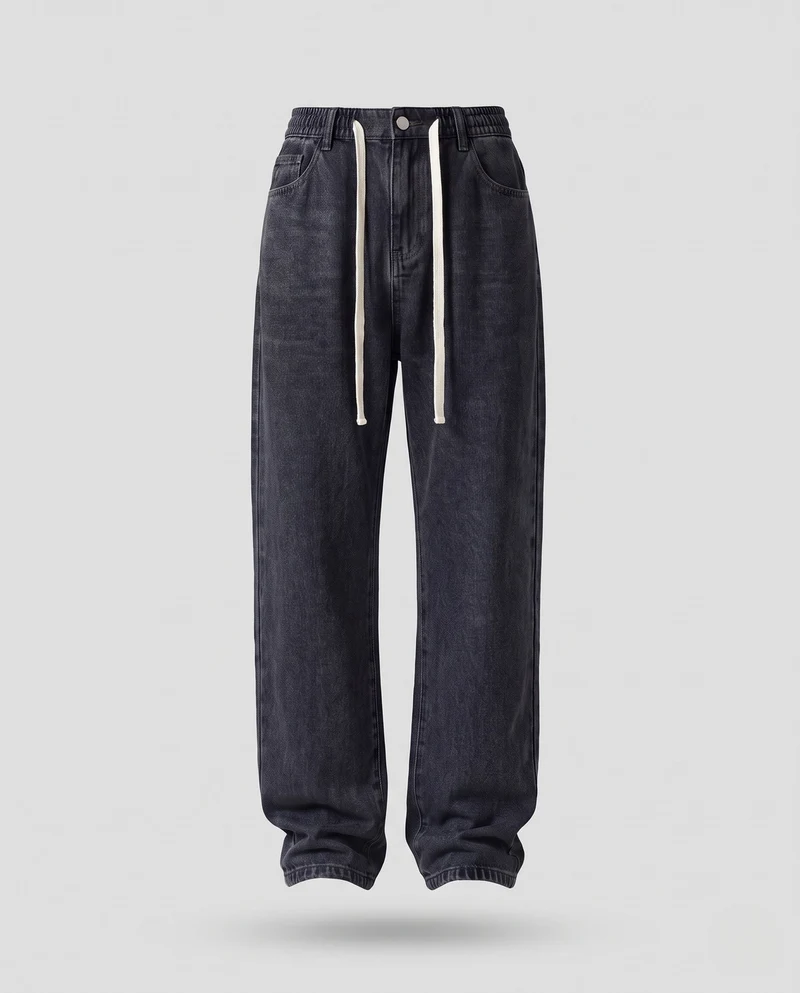 Damen Bequeme Cargo Jeans Nord Taschen