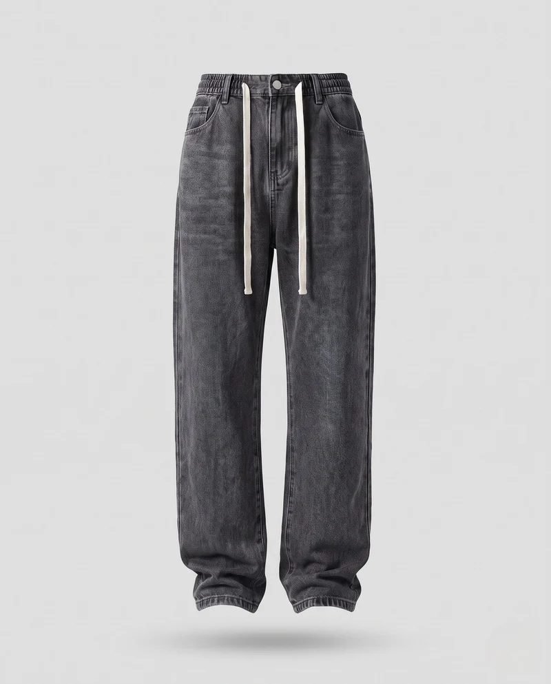 Damen Bequeme Cargo Jeans Nord Taschen