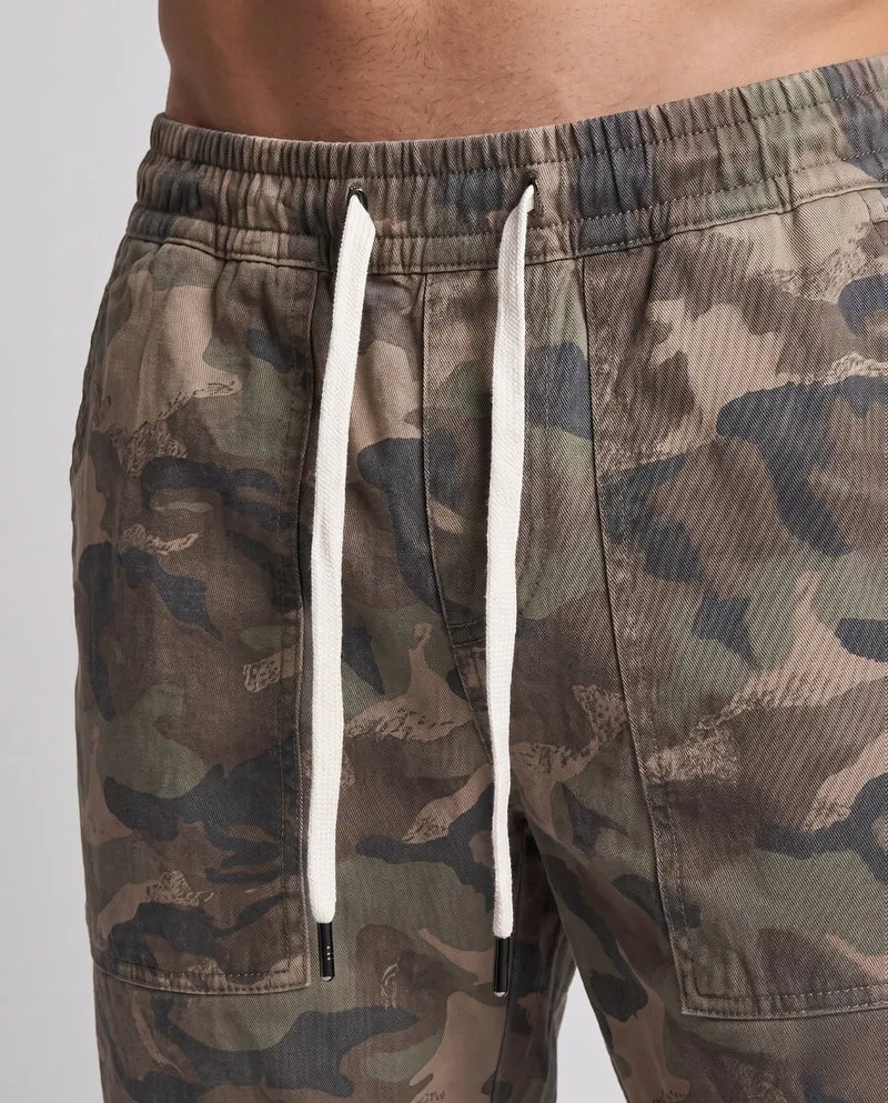 Herren Utility-Jogginghosen aus leichtem Baumwoll-Twill mit elastischem Bund und Kniefalten Nord Taschen