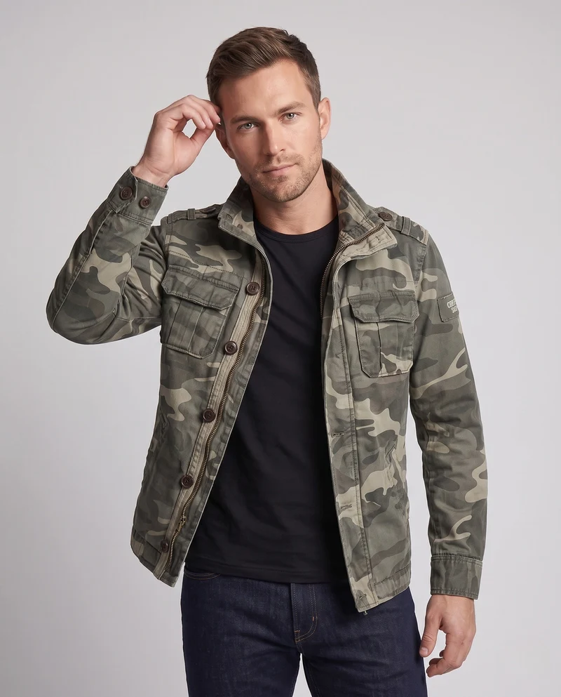 Herren Utility Parka mit Kapuze, gesteppte Fütterung und mehreren Taschen Nord Taschen