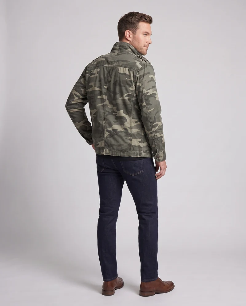 Herren Utility Parka mit Kapuze, gesteppte Fütterung und mehreren Taschen Nord Taschen