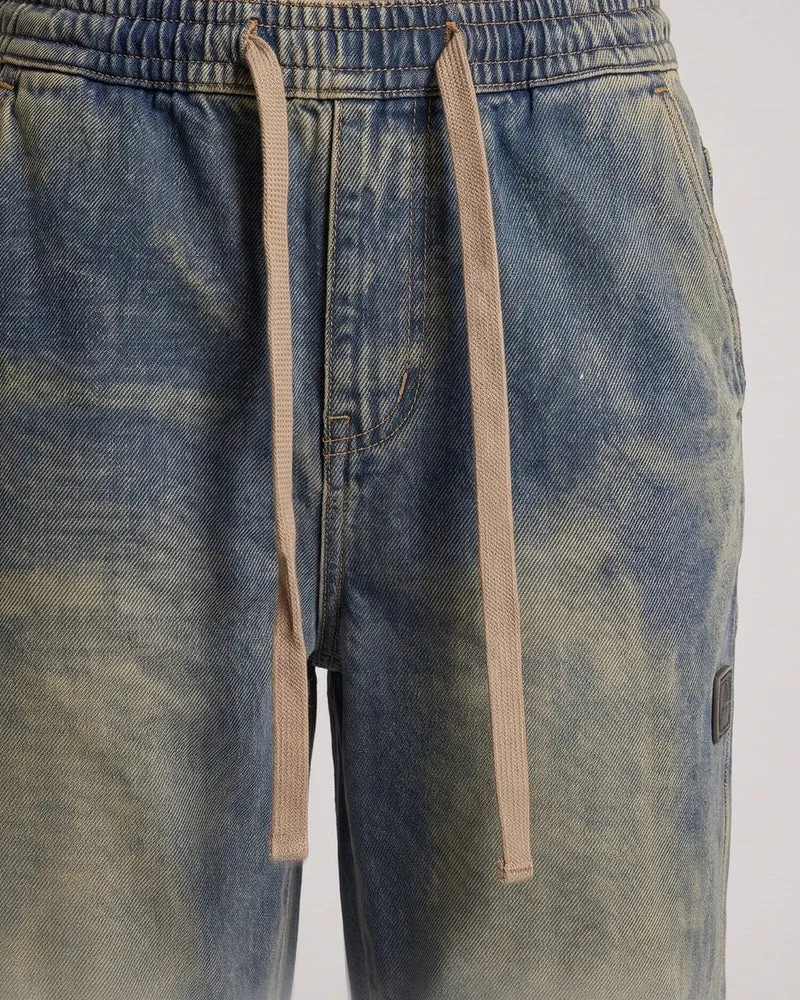 Damen Bequeme Jeans mit Elastischem Bund und Taschen Nord Taschen