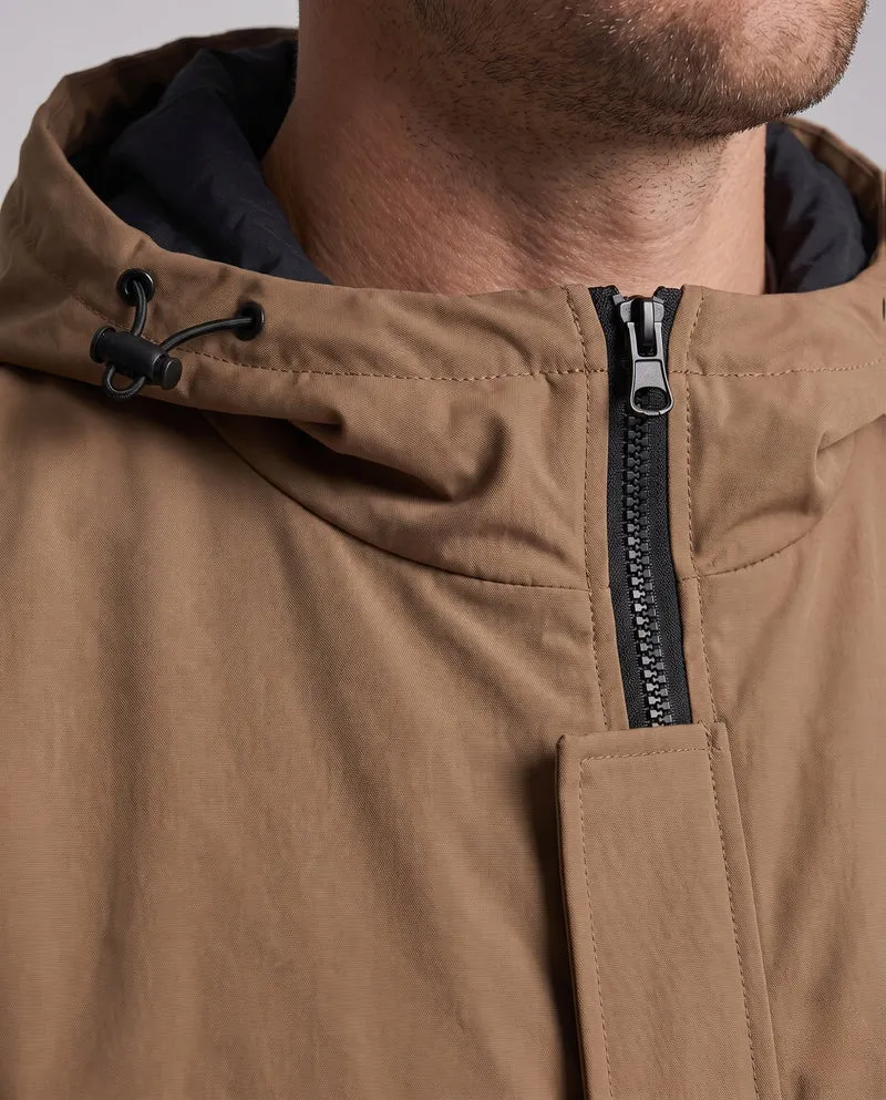 Herren Kapuzen Übergangsjacke aus wind- und wasserabweisendem Canvas mit thermischer Fütterung, Reißverschluss & Saumkordel Nord Taschen