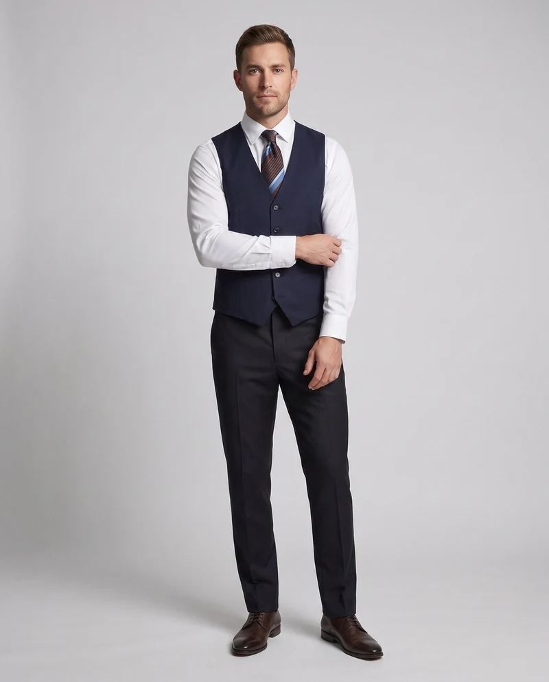 Herren Elegante Anzugweste Nord Taschen