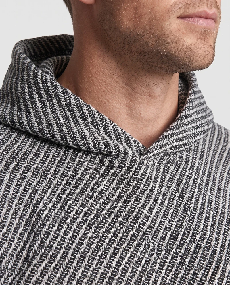 Unisex Oversize Strick Hoodie mit strukturiertem Waffel-Look & Kängurutasche Nord Taschen
