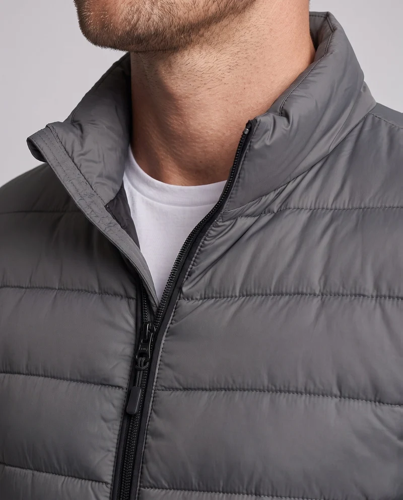 Herren ultraleichte, komprimierbare Steppjacke mit Stehkragen und Packbeutel Nord Taschen