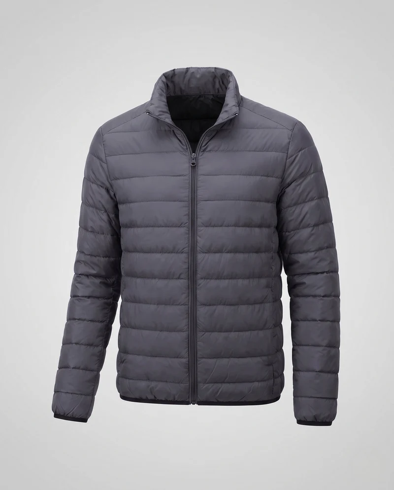 Herren ultraleichte, komprimierbare Steppjacke mit Stehkragen und Packbeutel Nord Taschen