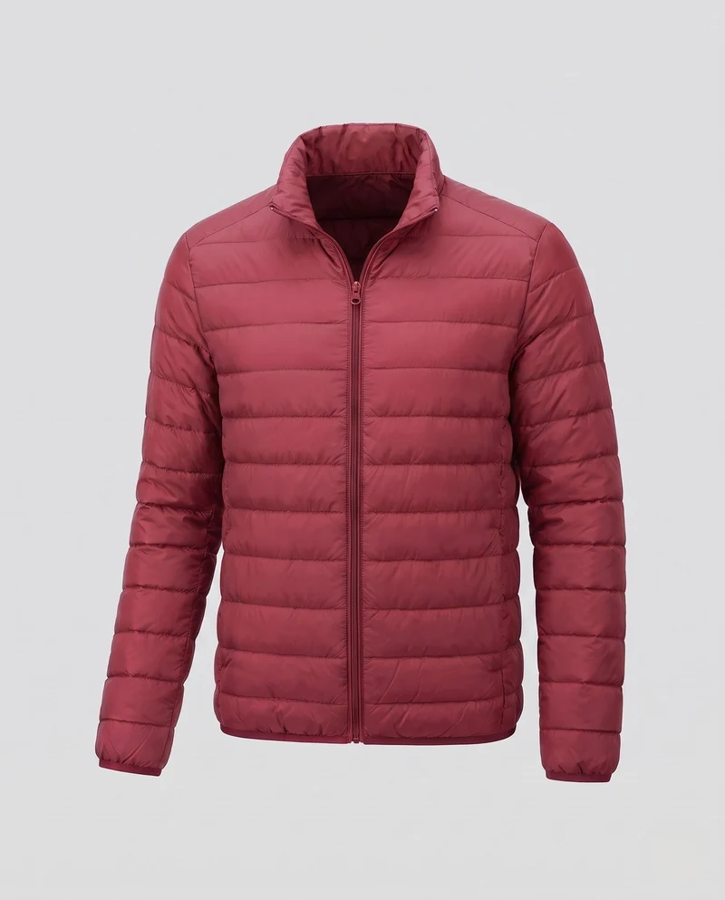 Herren ultraleichte, komprimierbare Steppjacke mit Stehkragen und Packbeutel Nord Taschen