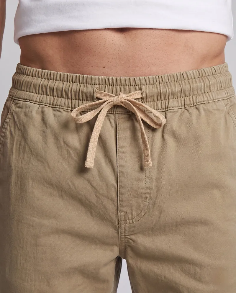 Herren Tapered Chino Jogger mit elastischem Bund und Kordelzug Nord Taschen