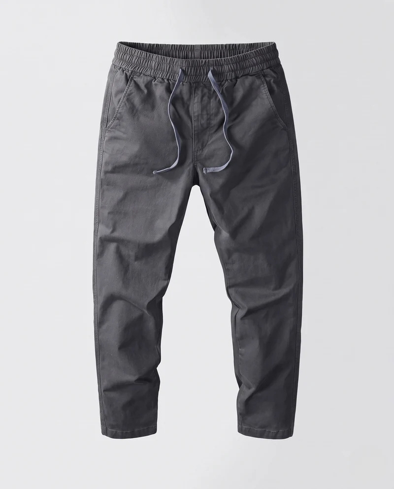 Herren Tapered Chino Jogger mit elastischem Bund und Kordelzug Nord Taschen