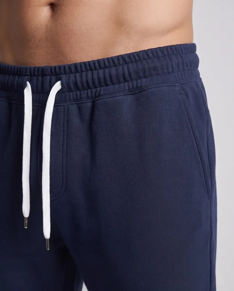 Herren Slim-Fit French Terry Jogger mit Kordelzug und elastischen Bündchen Nord Taschen