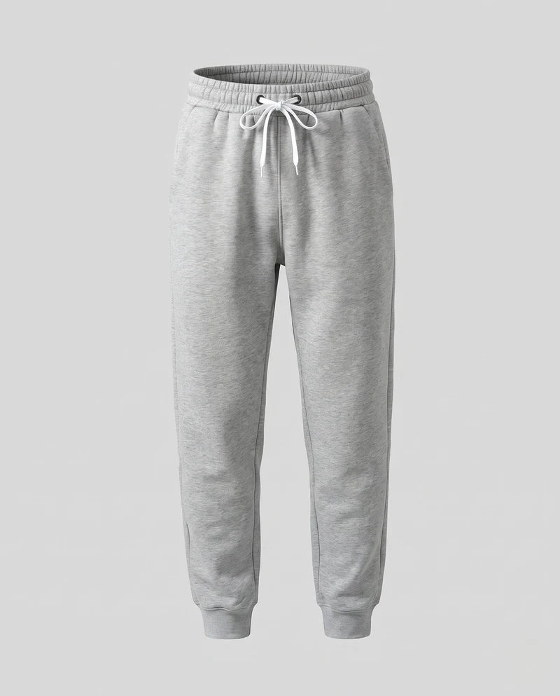 Herren Slim-Fit French Terry Jogger mit Kordelzug und elastischen Bündchen Nord Taschen
