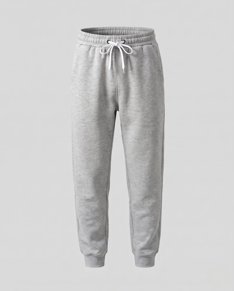 Herren Slim-Fit French Terry Jogger mit Kordelzug und elastischen Bündchen Nord Taschen