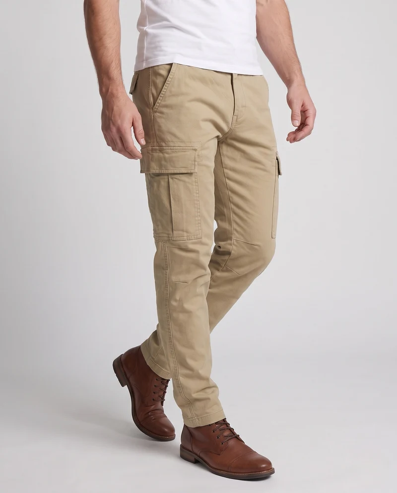 Herren Lockere Cargo-Hose mit Versteifungen an den Knien und mehreren Taschen Nord Taschen