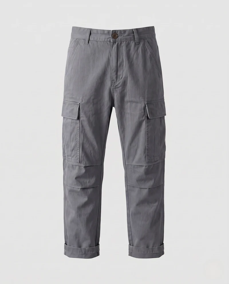 Herren Lockere Cargo-Hose mit Versteifungen an den Knien und mehreren Taschen Nord Taschen