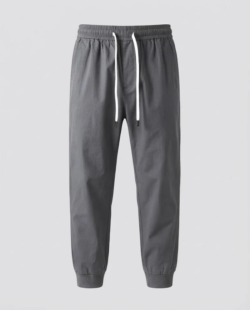 Herren Leichte Elastische Jogginghose mit Kordelzug und Knöchelsaum Nord Taschen