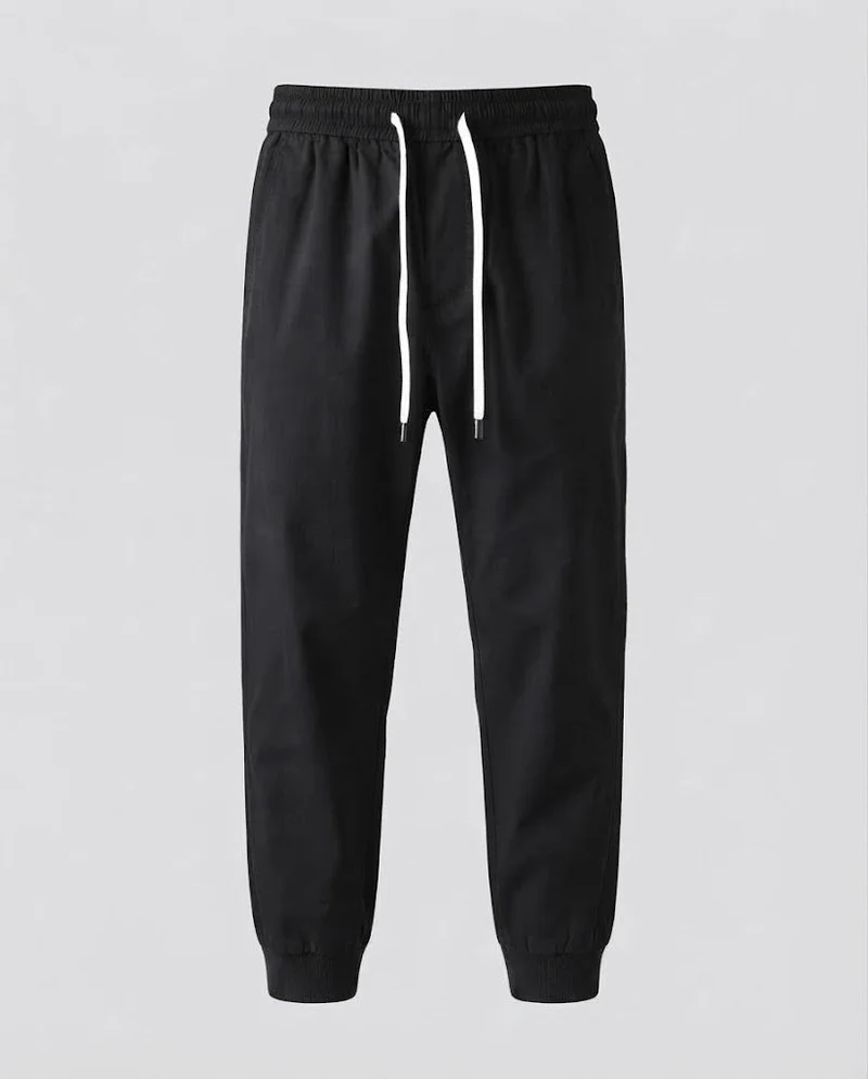 Herren Leichte Elastische Jogginghose mit Kordelzug und Knöchelsaum Nord Taschen